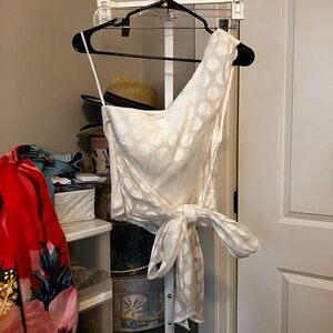 DO+BE Cream Polka Dot Top